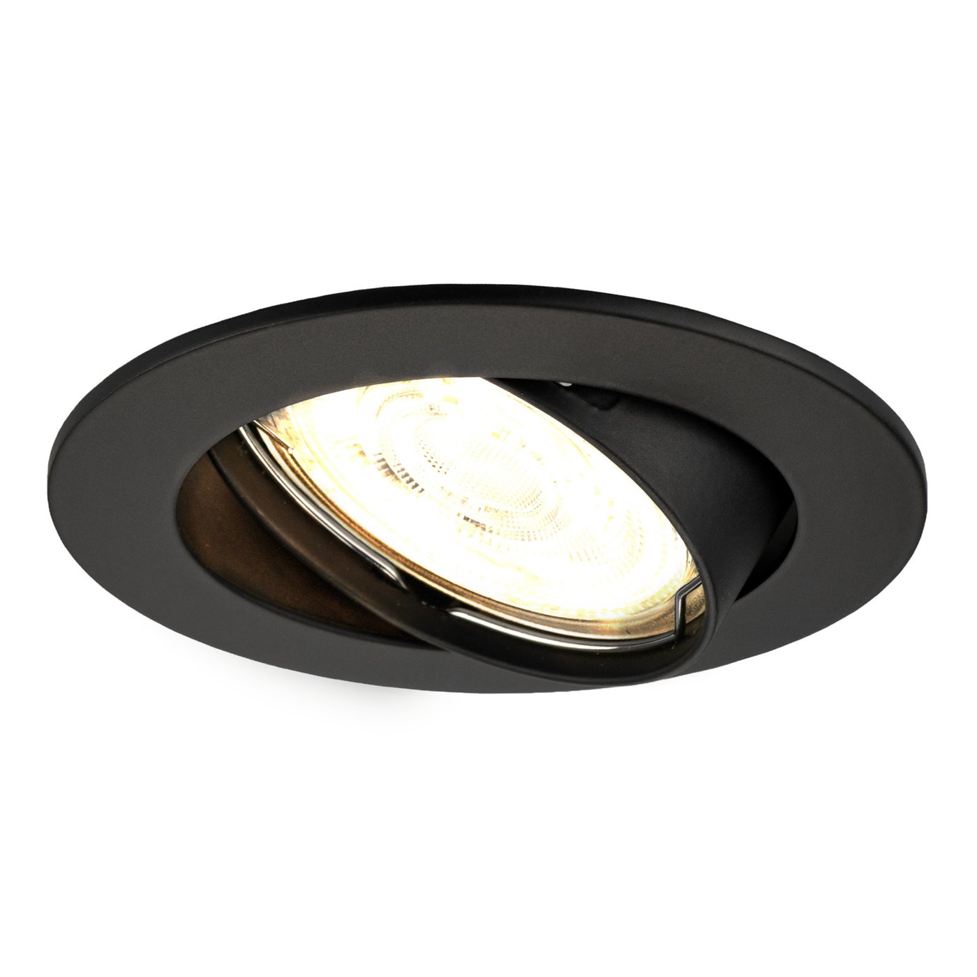 Lampy Wpuszczane w Sufit - Czarne - Amsterdam - ściemniane - 3W - 4000K - ø82mm