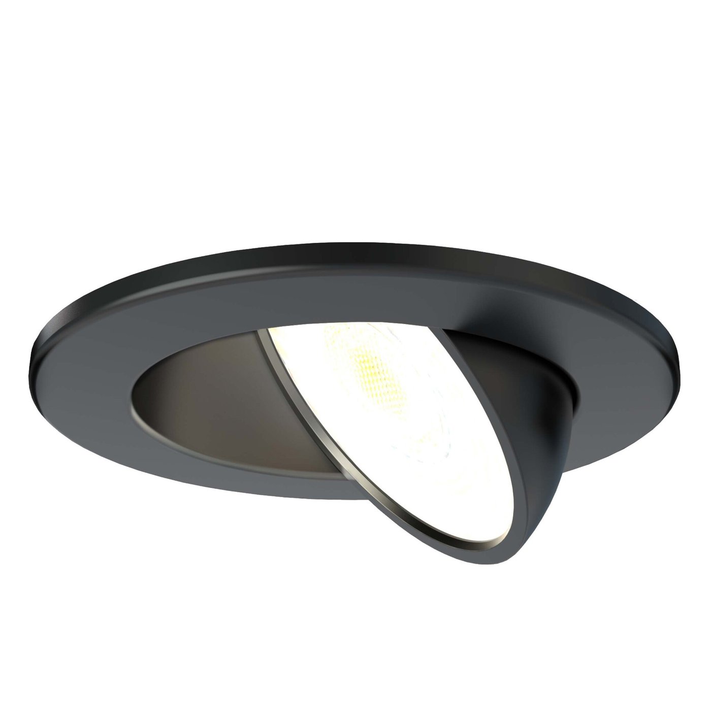Lampy wpuszczane w sufit LED - ściemniane - IP65 - 5W - CCT - Czarny - ø74mm - 5 lat gwarancji - Do łazienki
