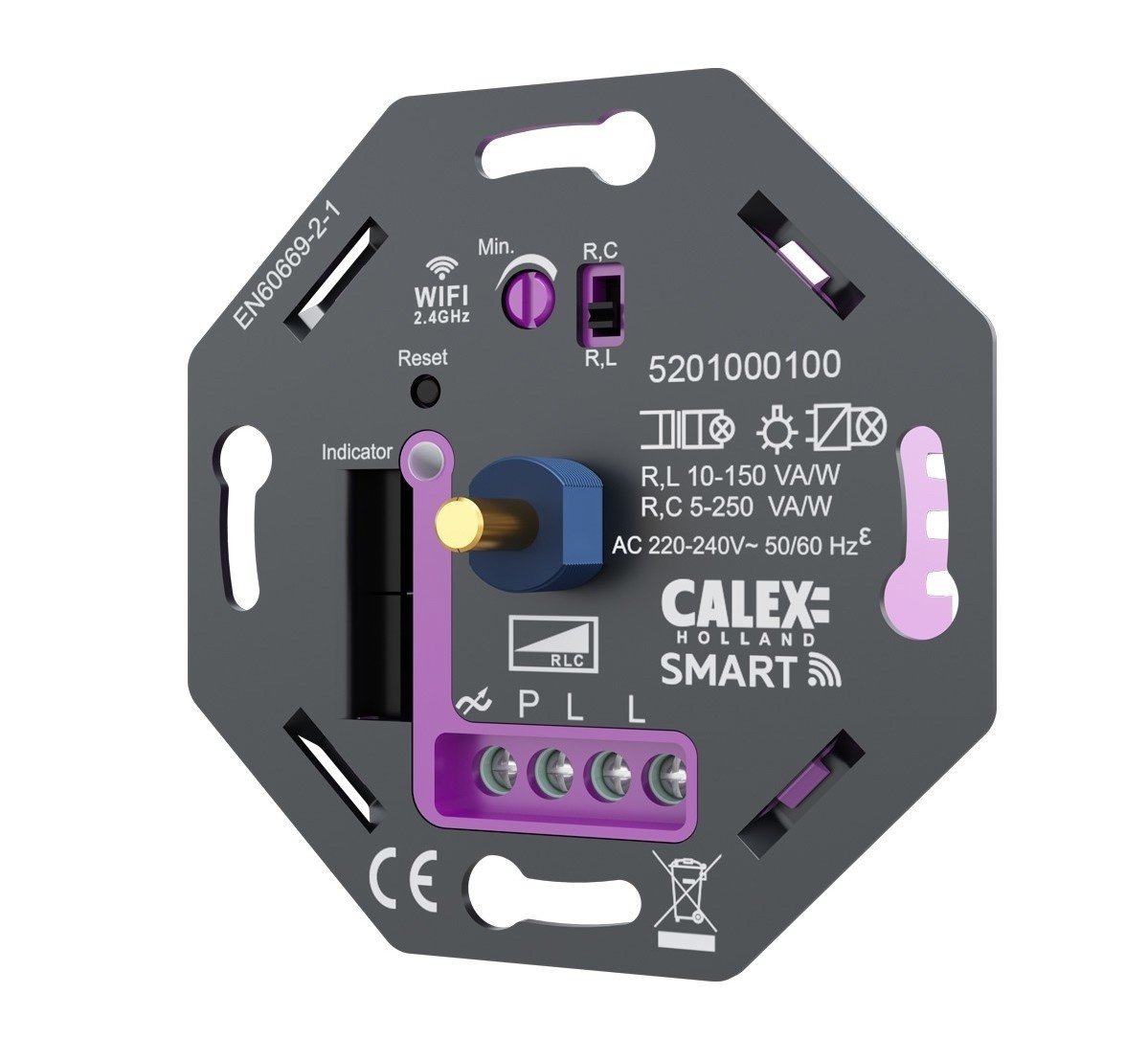 Inteligentna Ściemniacz LED WiFi 5-250W LED 230V Włączanie/Wyłączanie Fazy - Uniwersalne