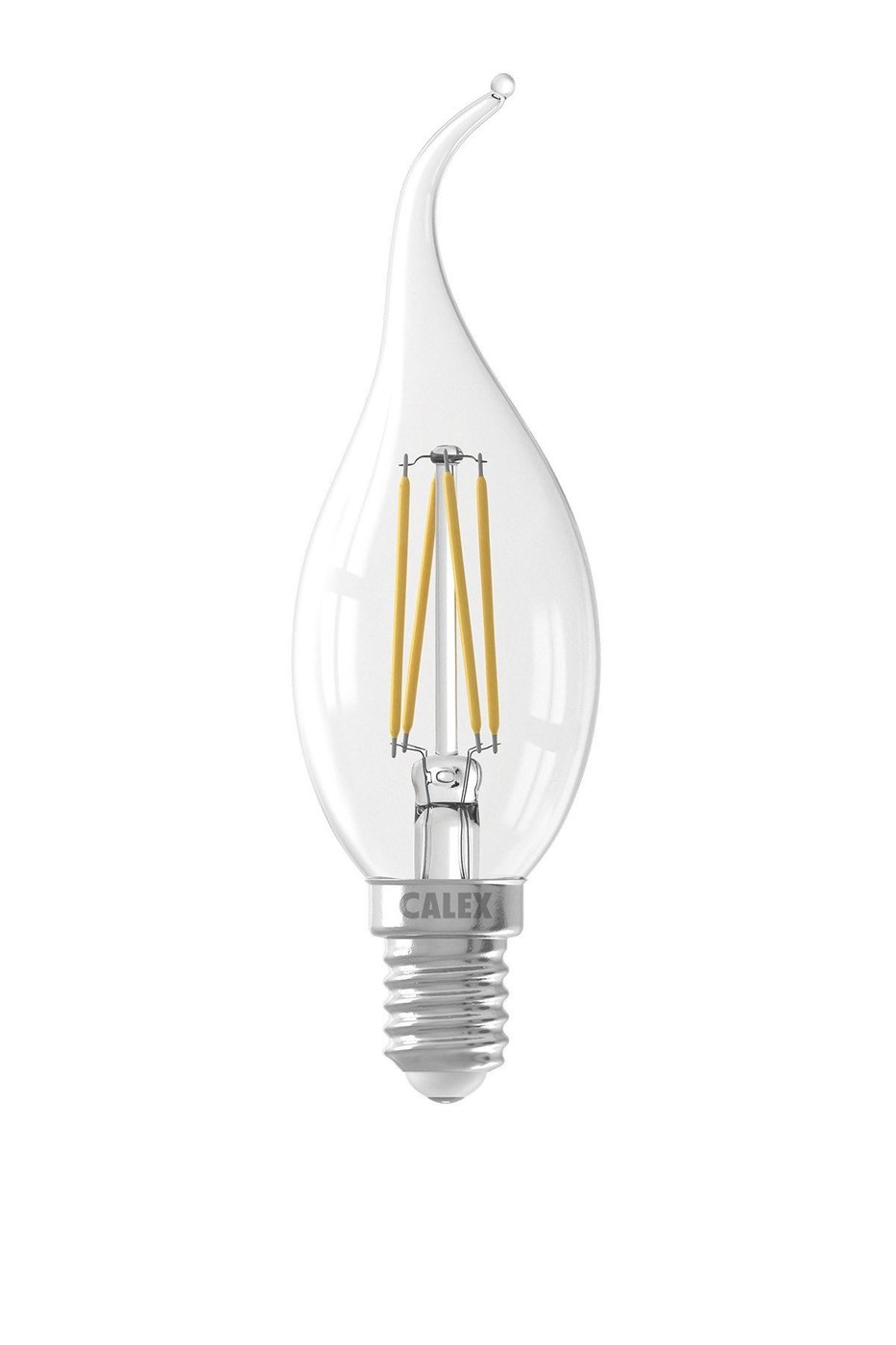 Calex Kerze LED Lampe Filament - E14 - 250 Lm - Silver - Vintage Lampe
