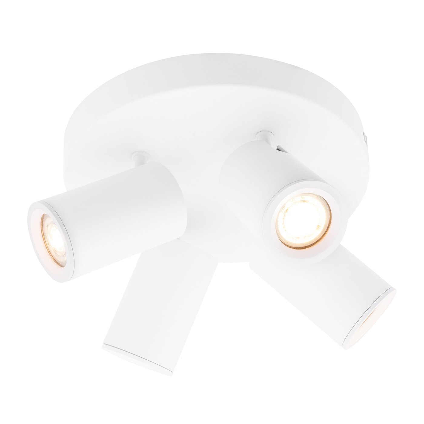 Reflektory Sufitowe LED Białe Kwadrat - Ściemniane - 3W - 2700K - Uchylne