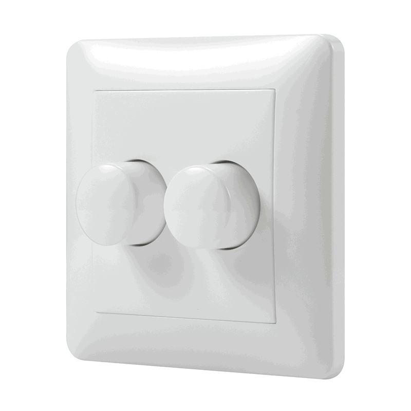Cache pour Variateur de lumière – DUO - Poussoir / Rotatif