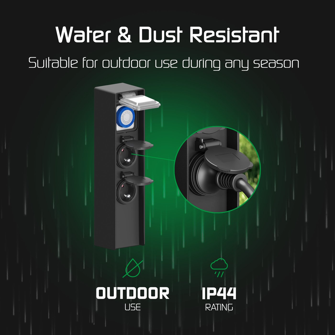 Timer Per Spegnimento Esterno 2 Timer Meccanici Esterni IP44 | Impermeabili Per Luci E Pompe Piscina Presa Temporizzata - Foto 8