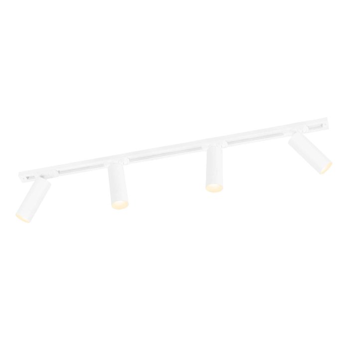 Éclairage Rail LED 1 Mètre Avec 3 Spots Réglables - 5W, 2700K, Noir, Dimmable - Idéal Salon, Cuisine, Boutique