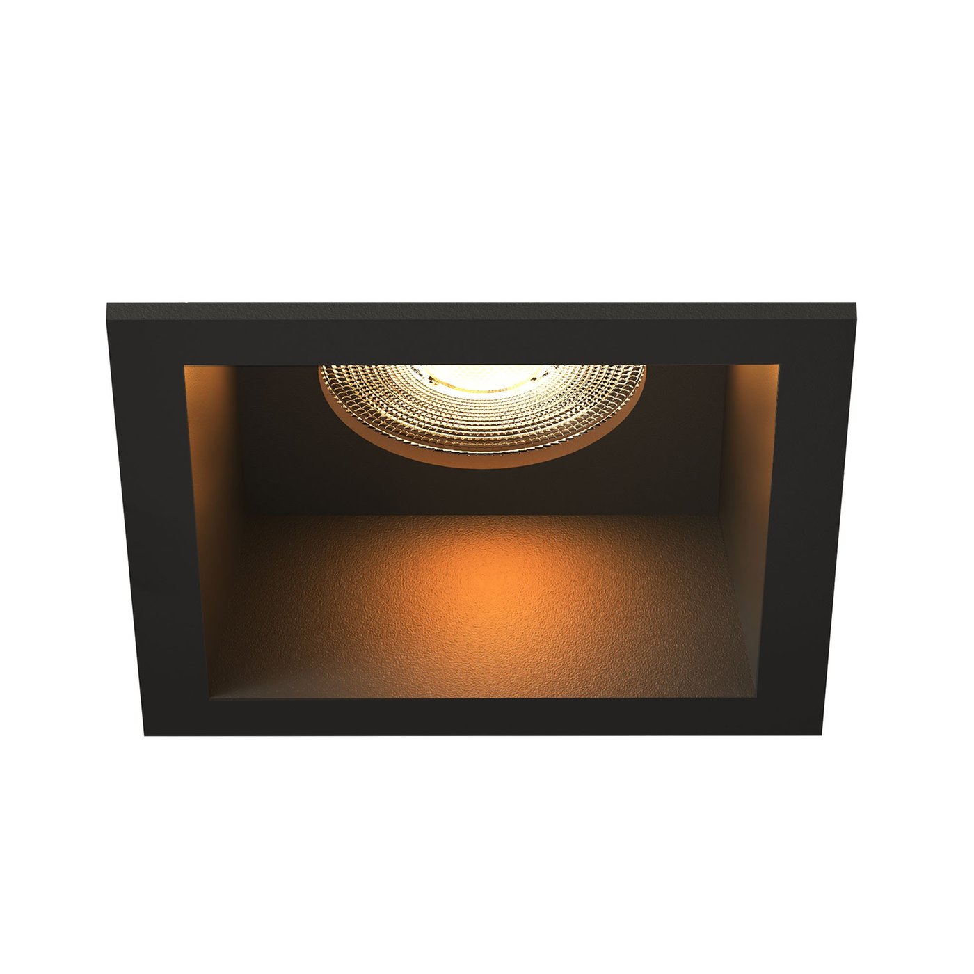 LED Einbaustrahler Dimmbar - Schwarz - Quadrat - 3W - 2700K - 345 Lumen - 85x85mm