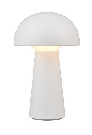 Lampada da Tavolo LED Ricaricabile con Porta USB - 22.5 cm - 3000K - 2W - IP44 - Lennon - Bianco