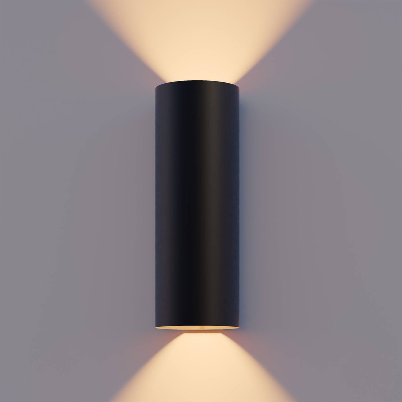 Calex Applique Murale LED - Deux Faces - 8W - 3000K - IP54 - Noir