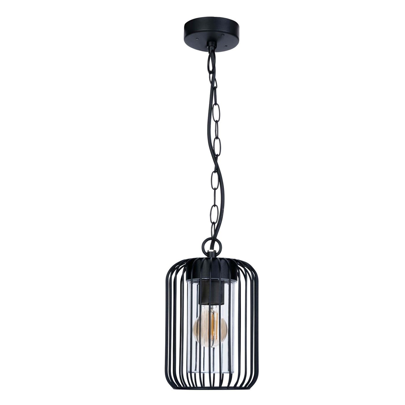 LED Deckenleuchte - Schwarz - IP44 - E27-Fassung