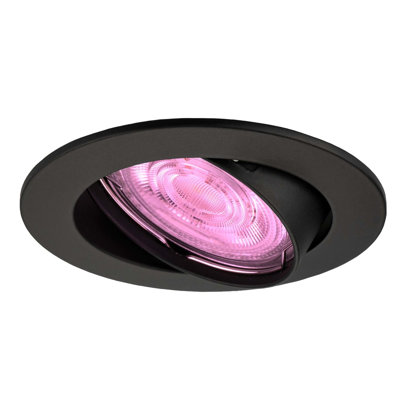 Lampy Wpuszczane w Sufit - inteligentne oświetlenie - Amsterdam - ściemniane - RGBWW - Czarne