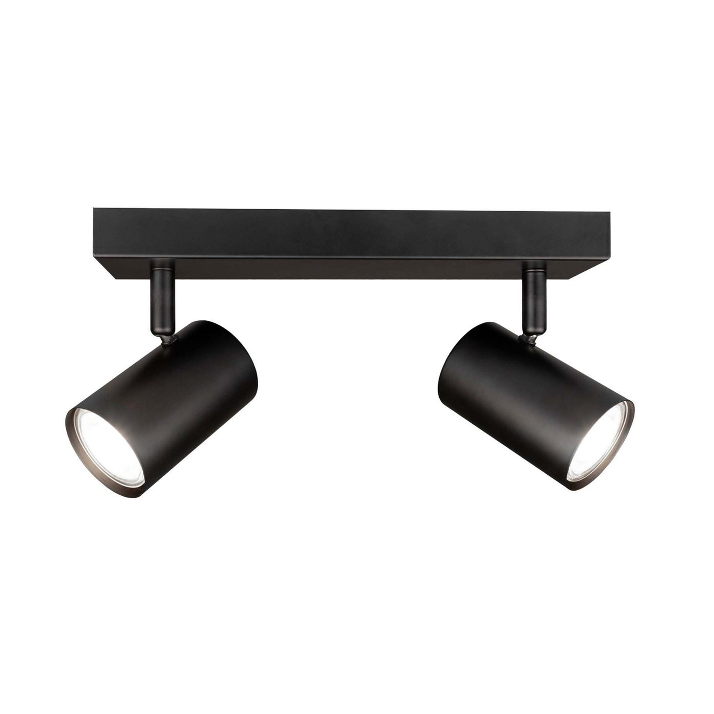 Reflektory sufitowe LED - Czarna - 3W - 4000K - ściemniany - Duo - Uchylna