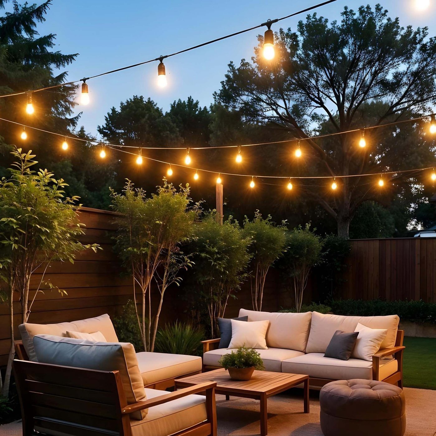 Catena Luci Magnetiche C9 Da 7,6m Con 25 Lampadine LED Infrangibili Per Esterno - Bianco Caldo, Design Brevettato