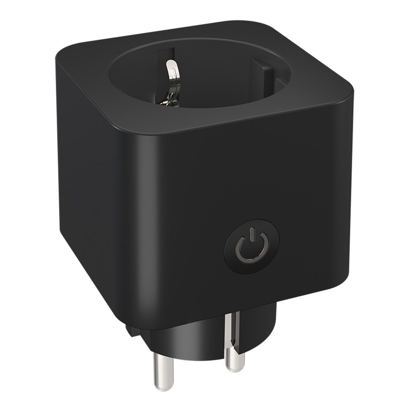 Enchufe WiFi Inteligente Ledvion con Temporizador y Ahorro de Energía - Enchufe Inteligente - App Calex - Control por Voz - Negro
