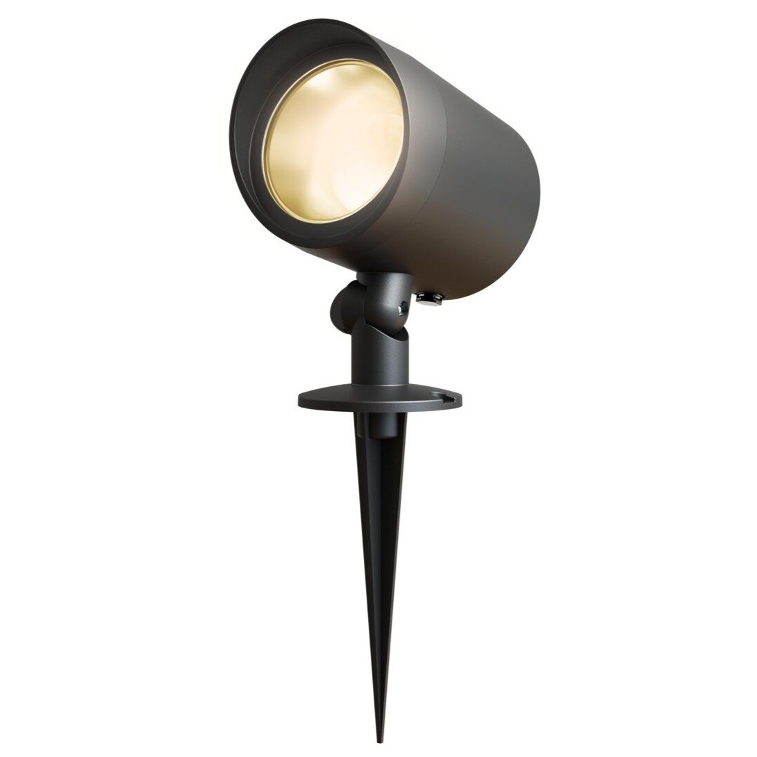 Calex LED Prikspot - IP44 - 7W - 2700K - 4 Meter Kabel - Zwart