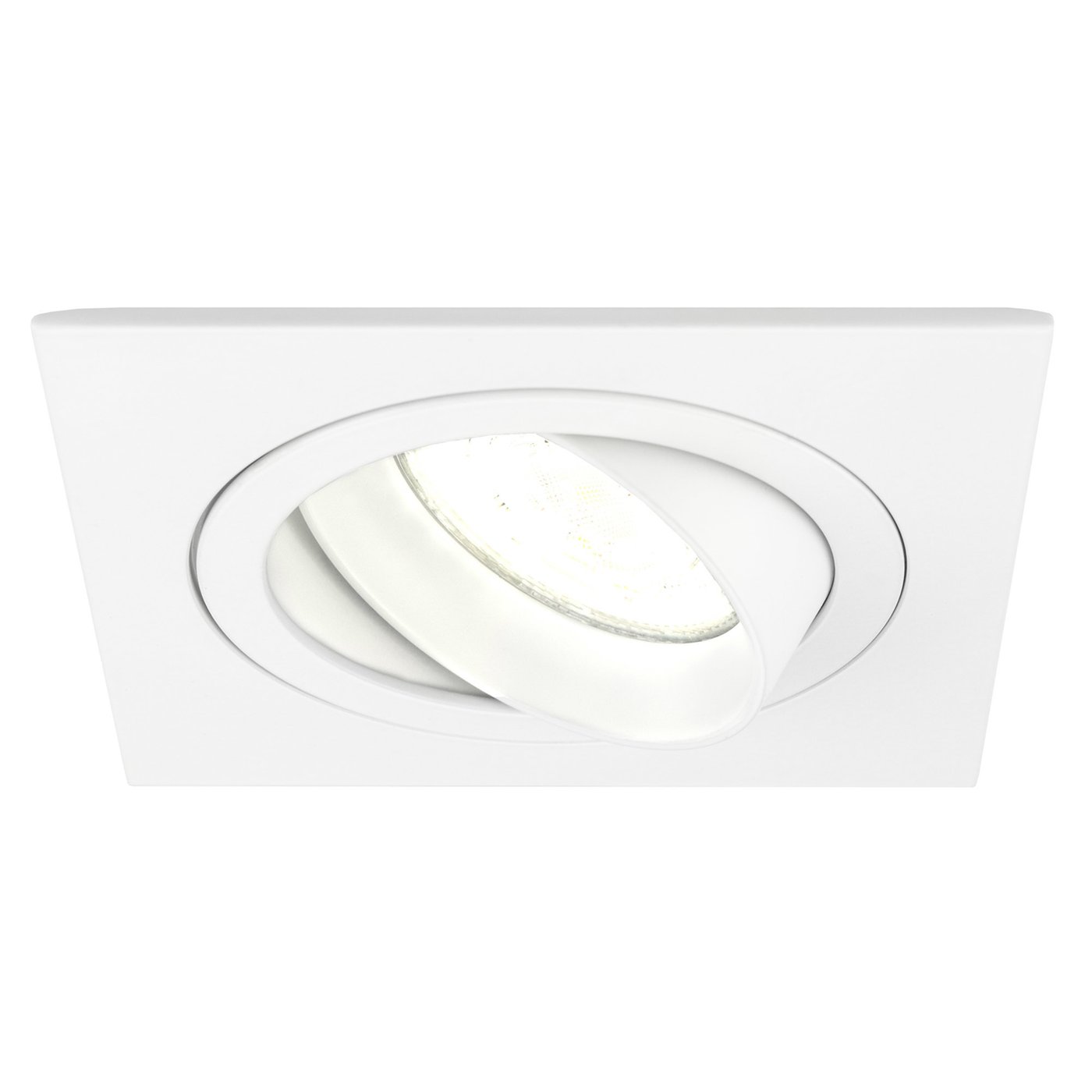 Lampy Wpuszczane w Sufit - Białe  - Seville - ściemniane - 3W - 4000K - ø92mm - Kwadratowy