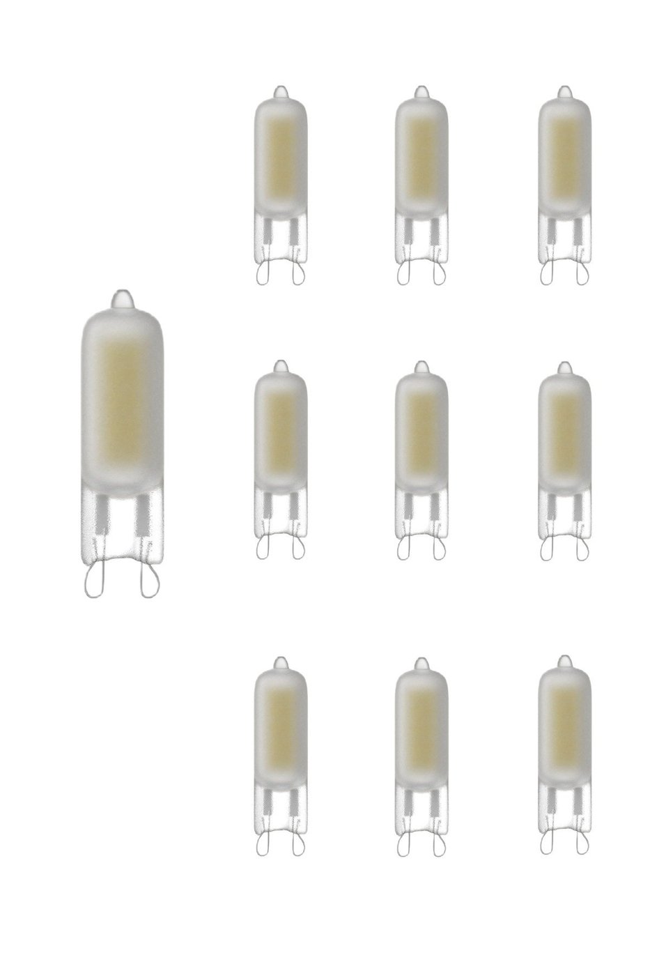 10 Pack LED Srecklampe Ø13 - G9 - 200 Lumen - Mat 