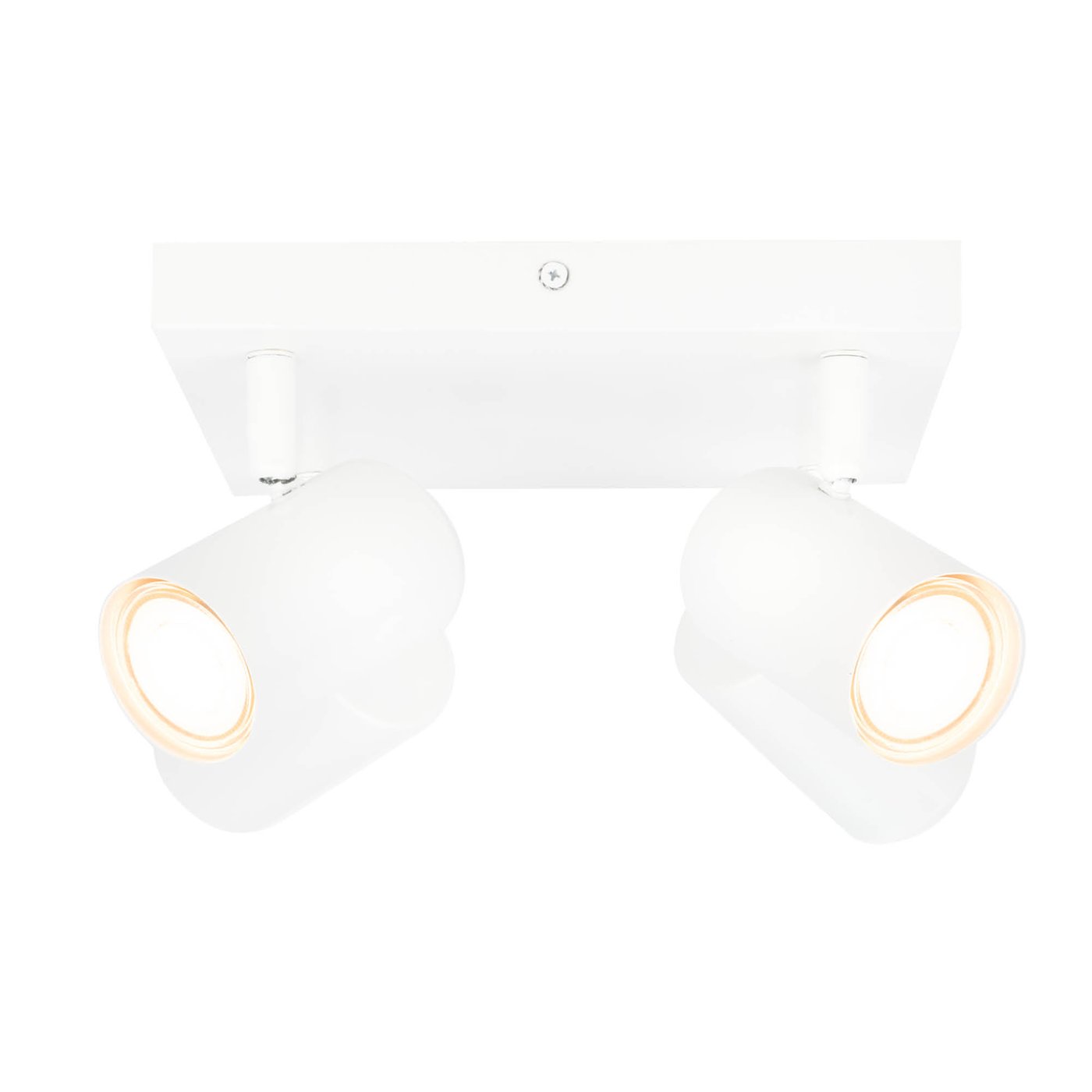 Reflektory sufitowe LED - Biała - 3W - 2700K - ściemniany - Kwadrat - Uchylna