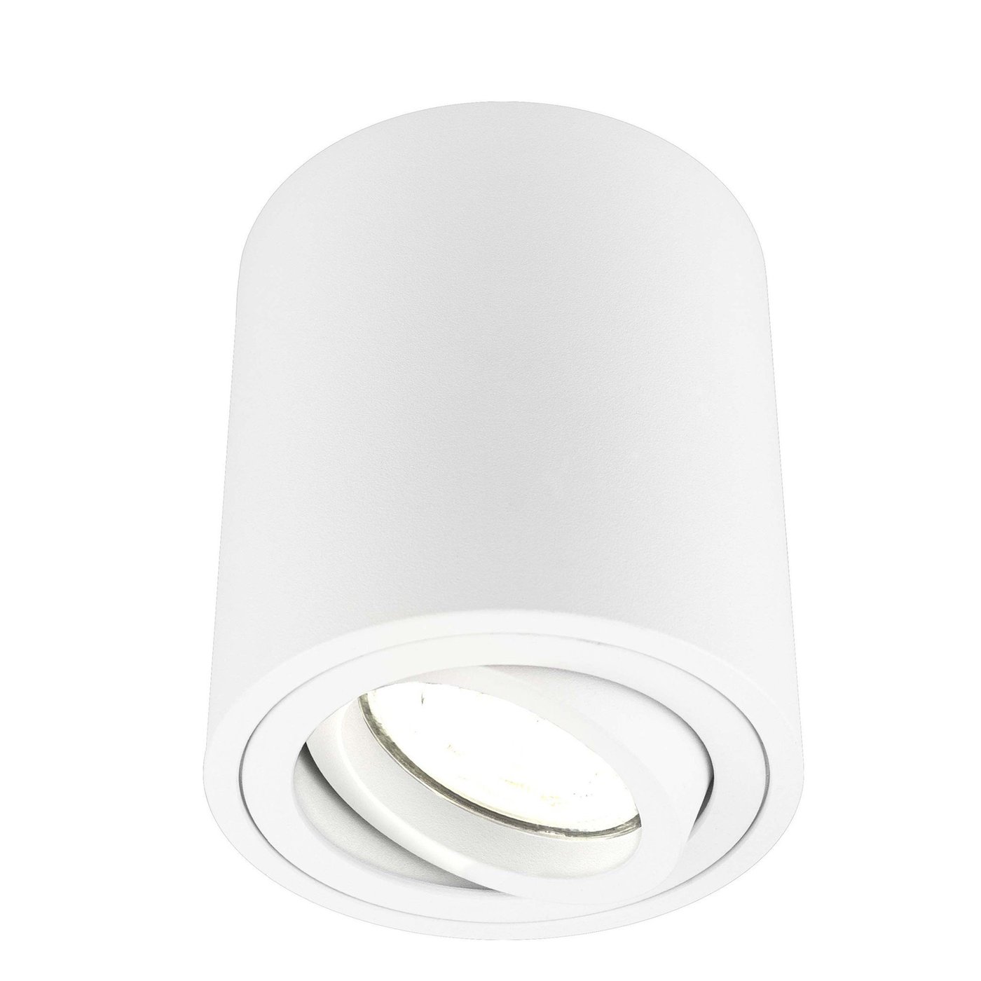 Dimbare LED Opbouwspot - ø80mm - Rond - Wit - 3W - 4000K - Kantelbaar
