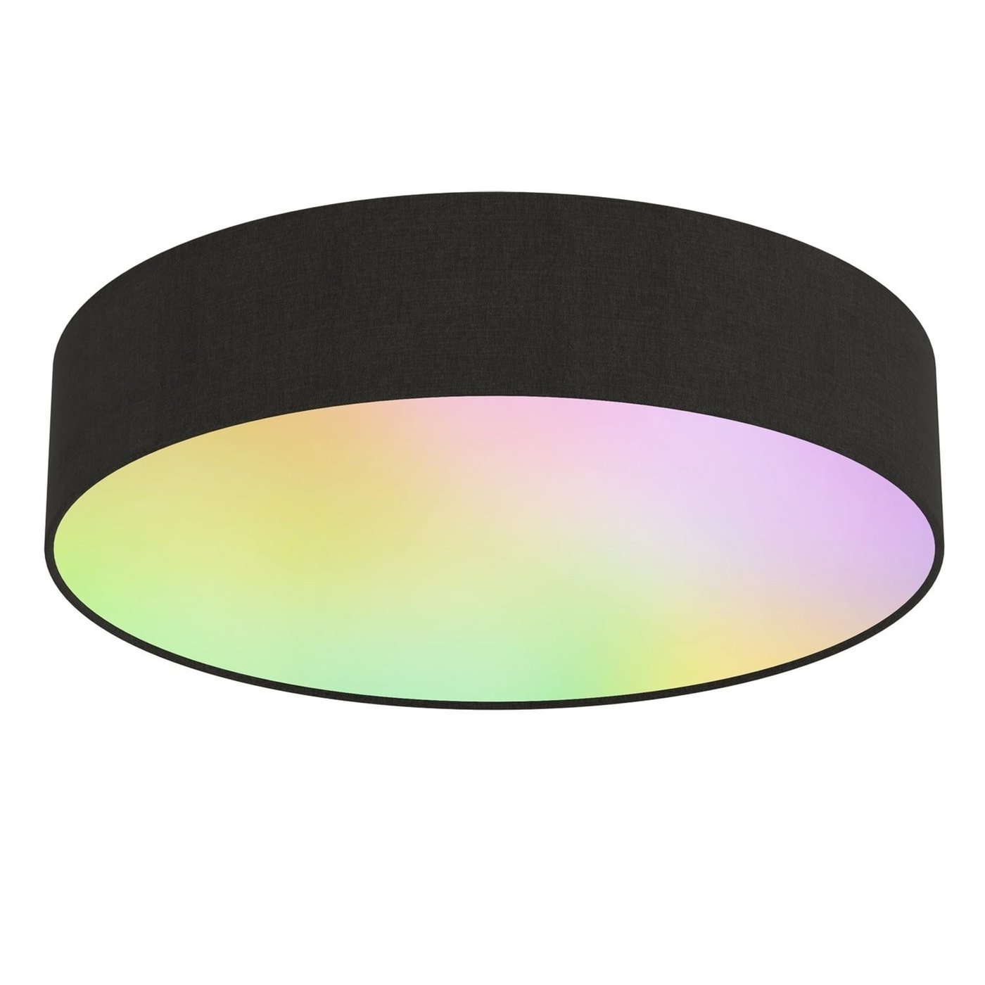 Calex Smart Plafonnier LED - Noir - 20W - RGB+3000-6500K - Ø400mm