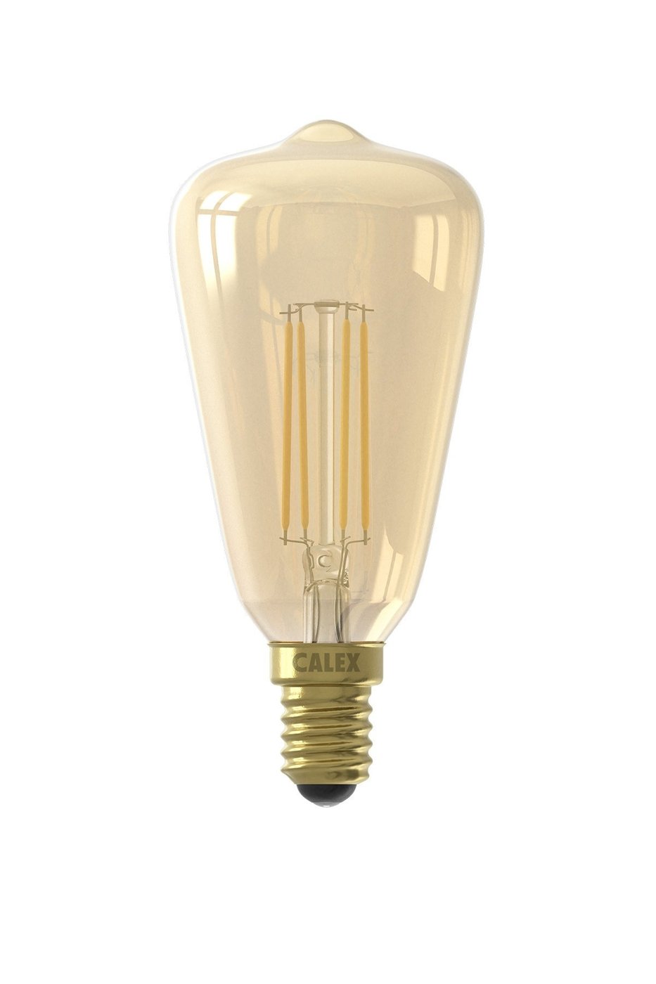 Rustykalna lampa LED Calex Ciepła - E14 - 320 Lm - Złote wykończenie