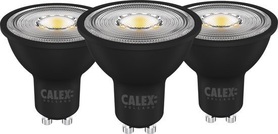 Calex Lampe Reflecteur LED - GU10 - 5W - 2700K - 400 Lumen - 3 Pack