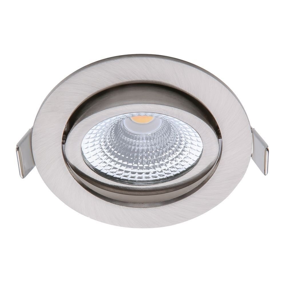 LED Einbaustrahler Nickel - 5W - IP54 - 2700K - Neigbar