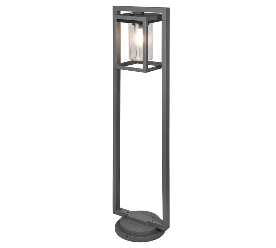 Lampy Stojące Zewnętrzny z Czujnikiem Zmierzchu - 100 cm - Gniazdo E27 - Lunga - Antracyt