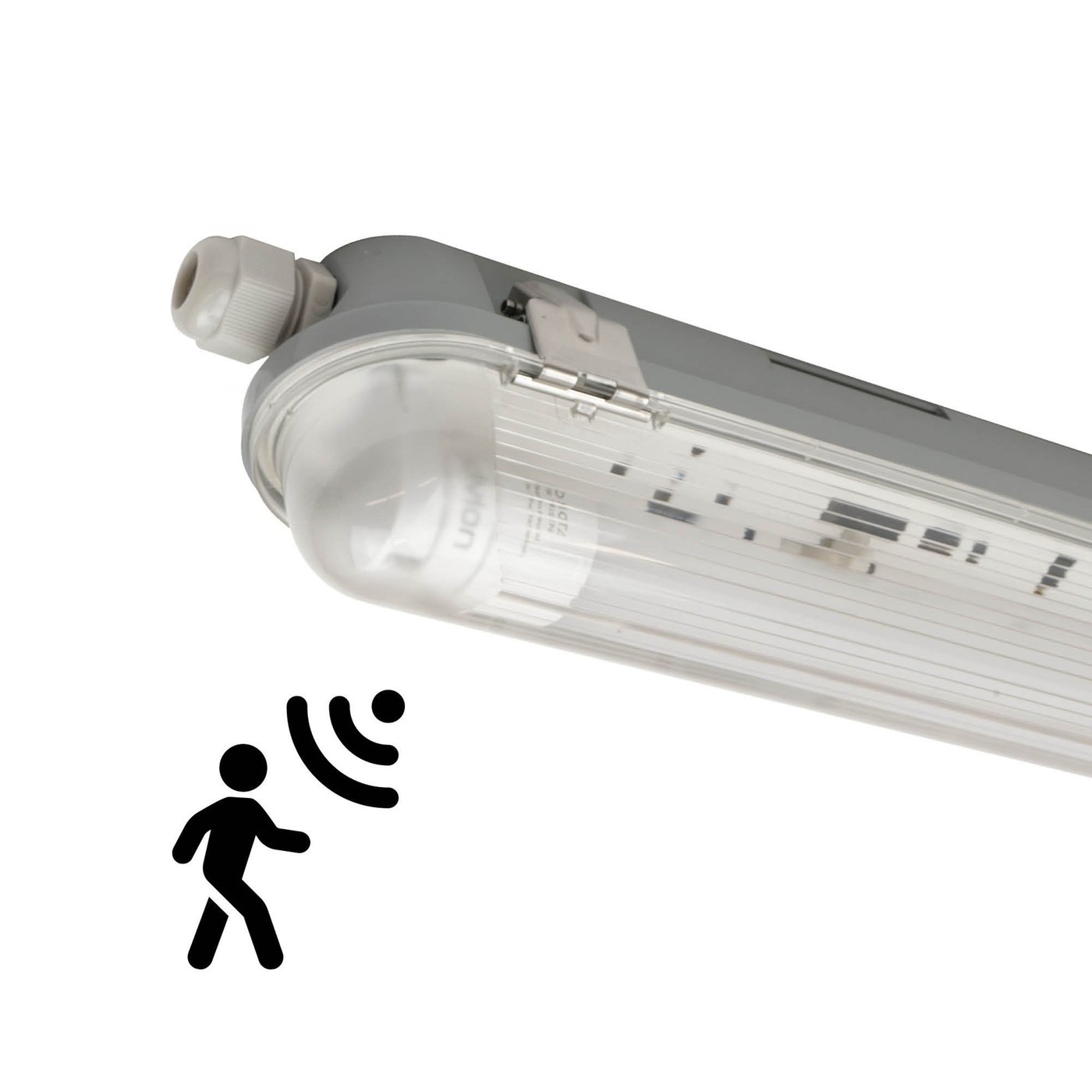 LED TL Armatuur met Sensor 60CM - 7W - 4000K - IP65 - Incl. LumiLEDs LED TL