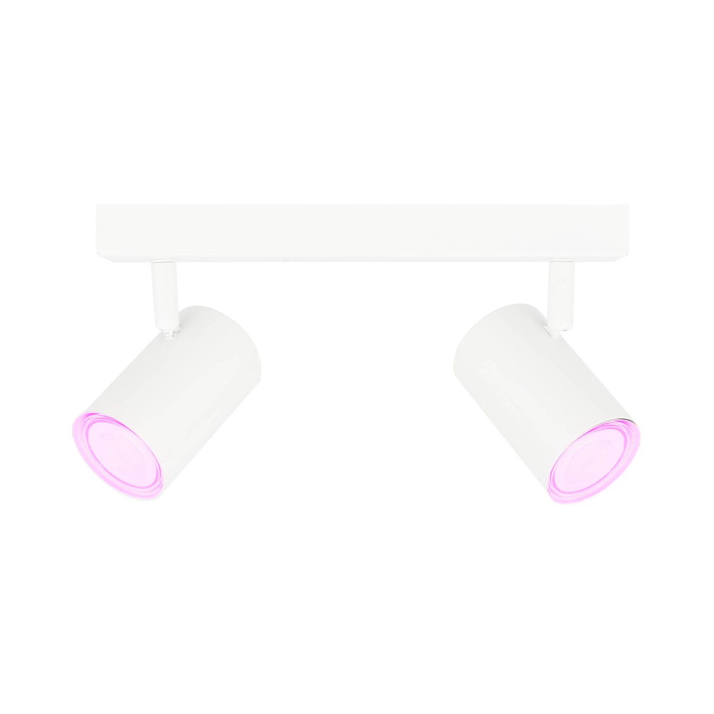 Reflektory sufitowe LED - Biała - 4.9W - RGB+CCT - ściemniany - Duo - Uchylna