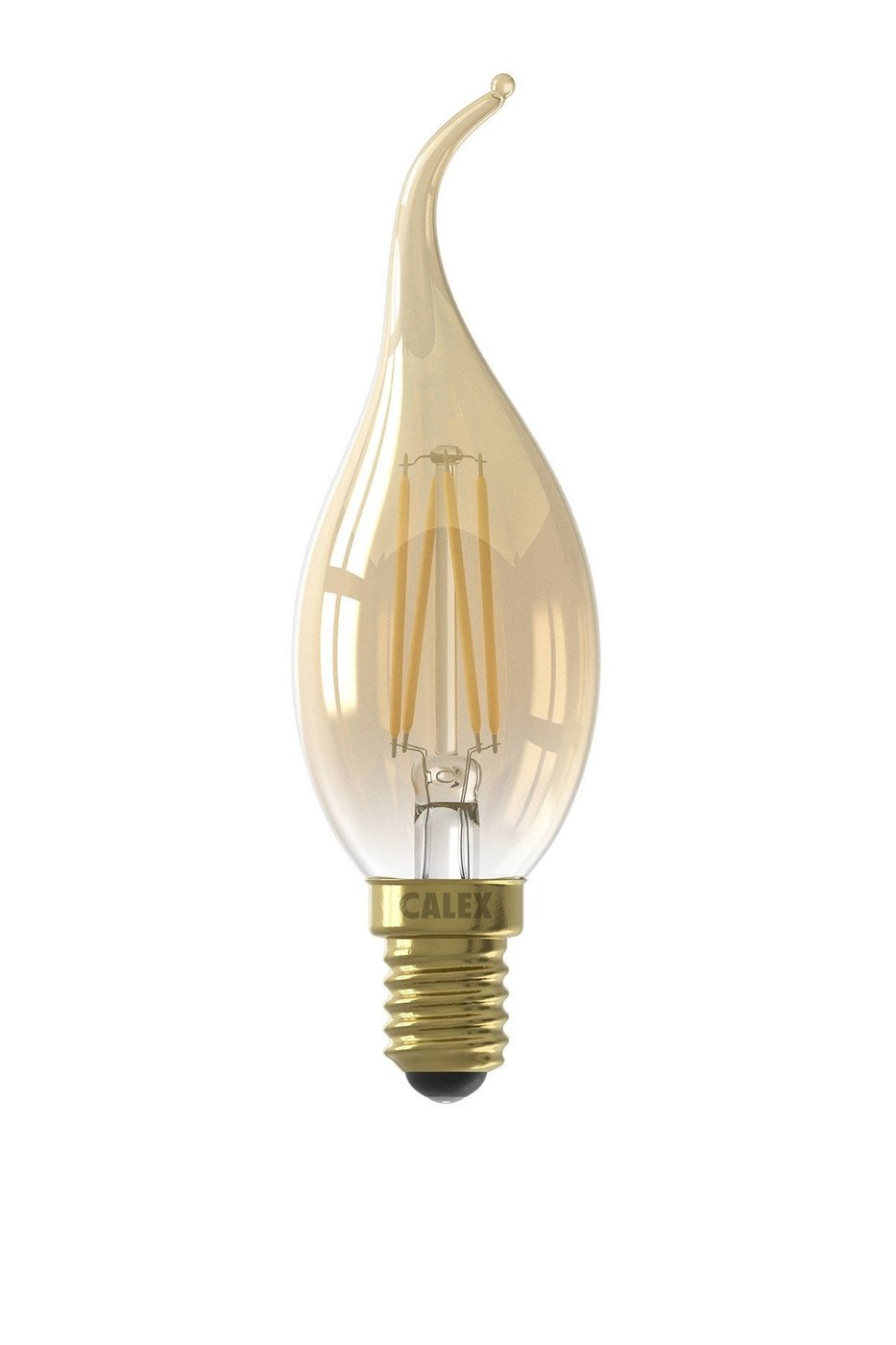 Calex Kerze LED Lampe Warm - E14 - 250 Lm - Gold Finish - Vintage Lampe
