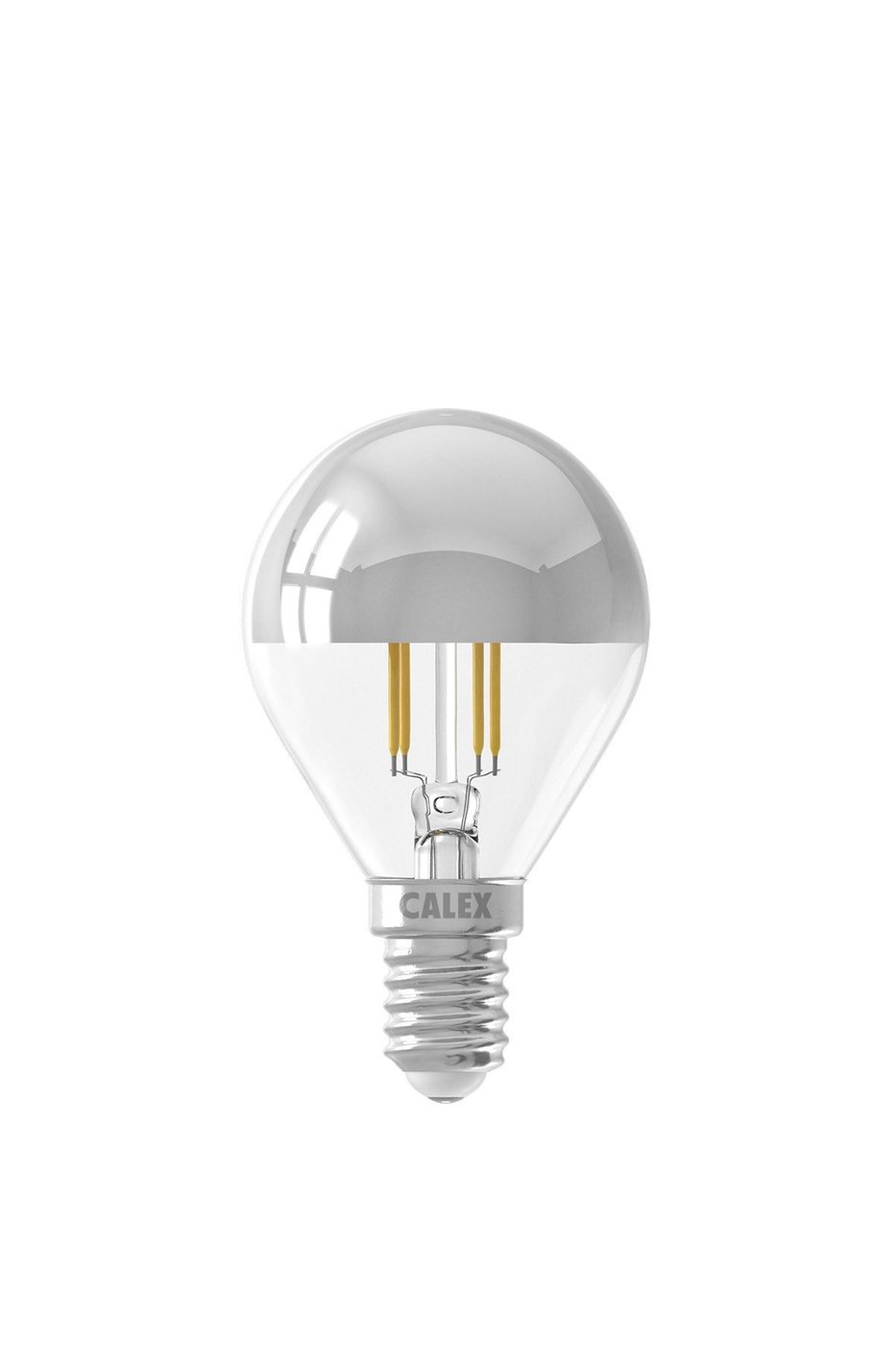Calex Sferyczna lampa lustrzana LED z głowicą lustrzaną Ciepła - E14 - 310 Lm - Srebrna