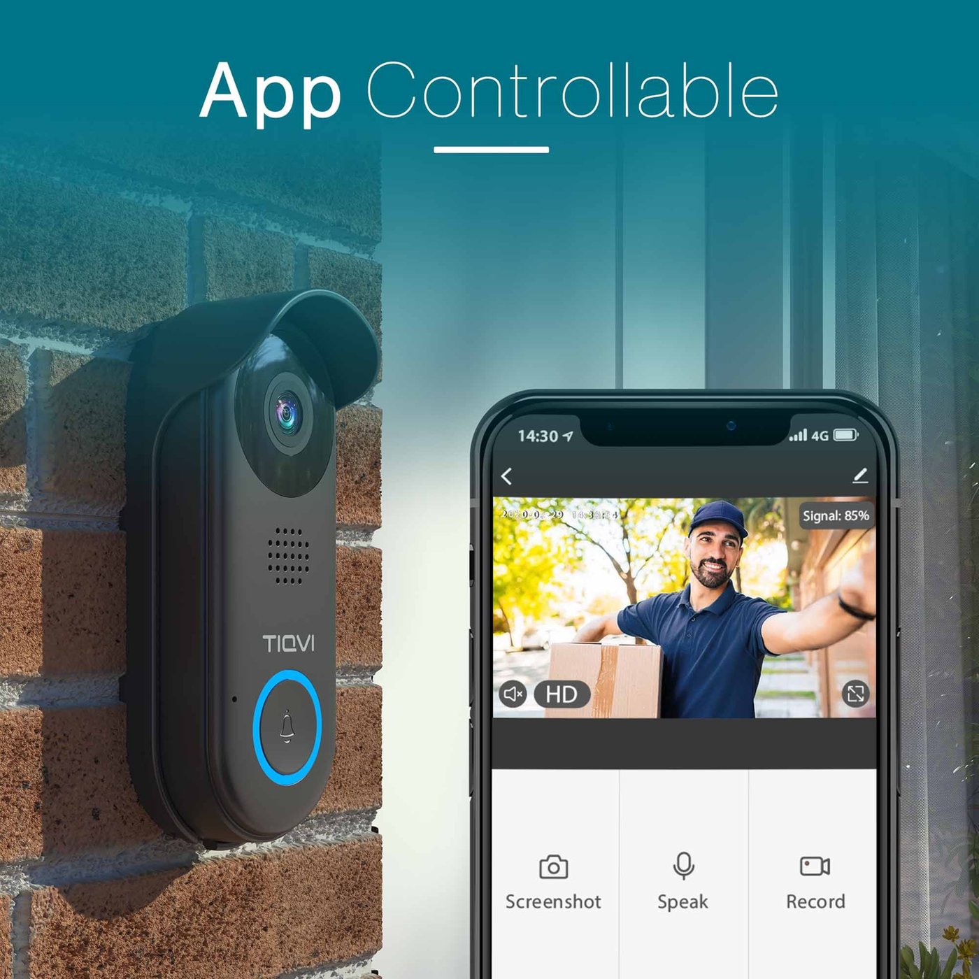 4,3 inch 1080P Tuya WiFi deurbelcamera Smart Home Night PIR bewegingsdetectie deurkijker video deurbel kopen vanaf een prijs van 96
