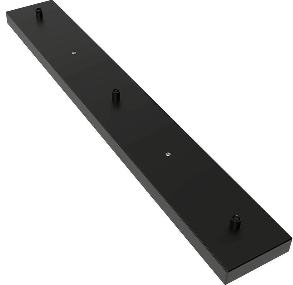 Calex Plafondplaat– 3 Snoeren - Zwart