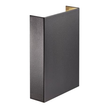 LED Wandlamp Buiten Zwart - 2x3.5W LED - 3000K - Fold 15