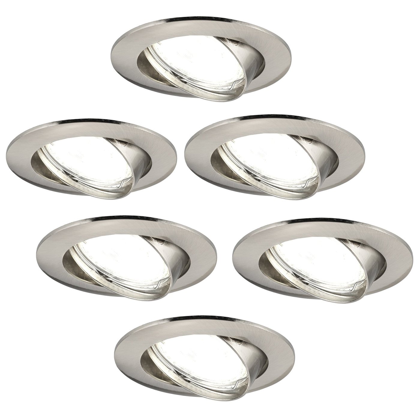 Focos Empotrables LED Regulables Inox - Amsterdam - 3W - 4000K - ø82mm - 6 pack