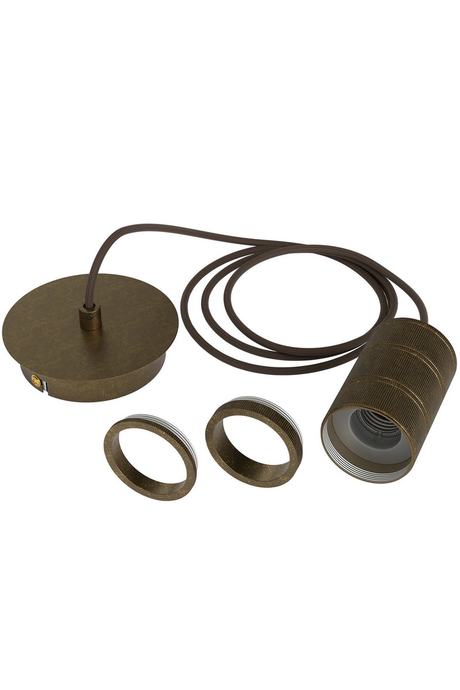 Calex Lampe à suspension E27 - 2M - Bronze