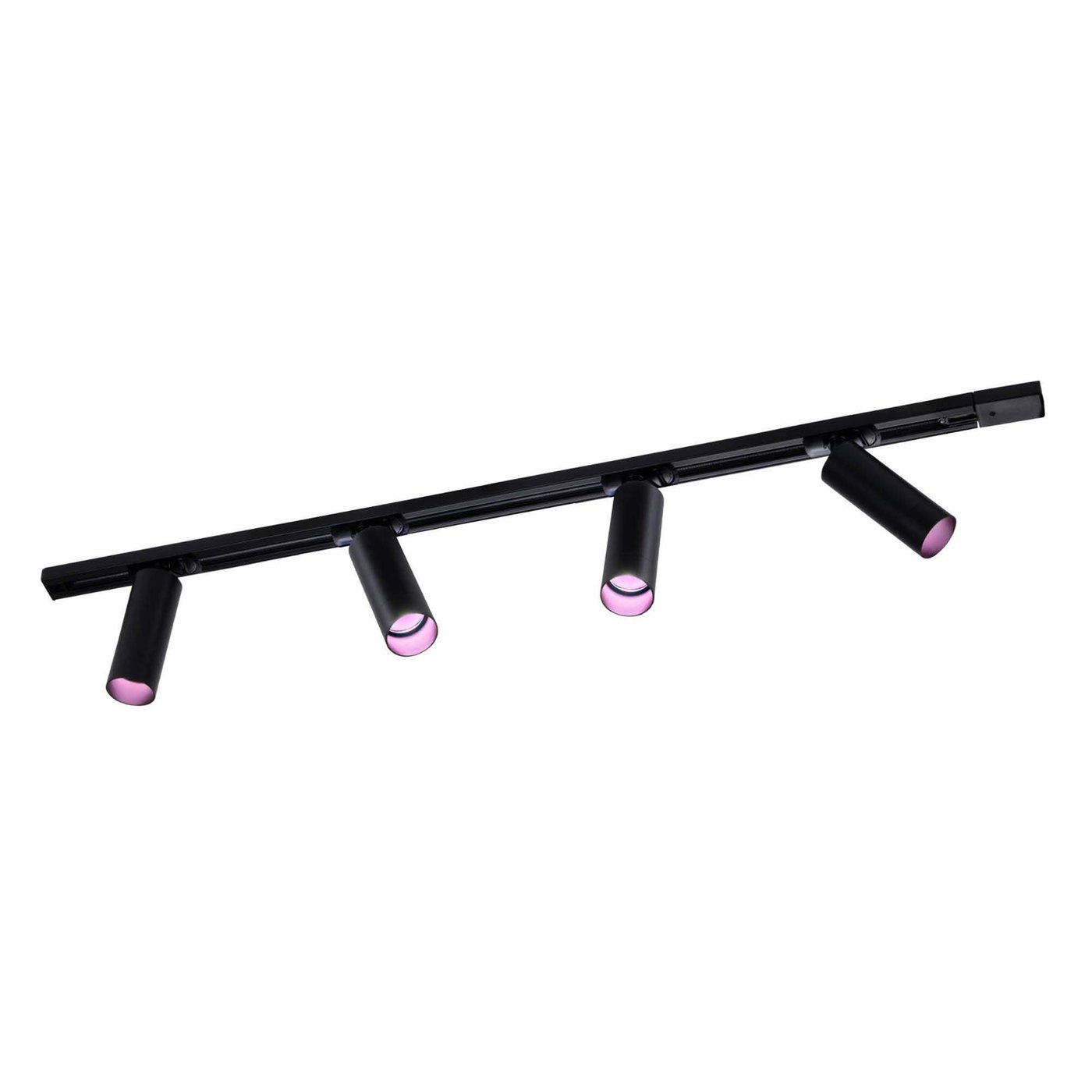 1m Smart LED Schienensystem - 4 Spots - 4.9W - RGB+CCT - Dimmbar - 1 Phasen - Schwarz