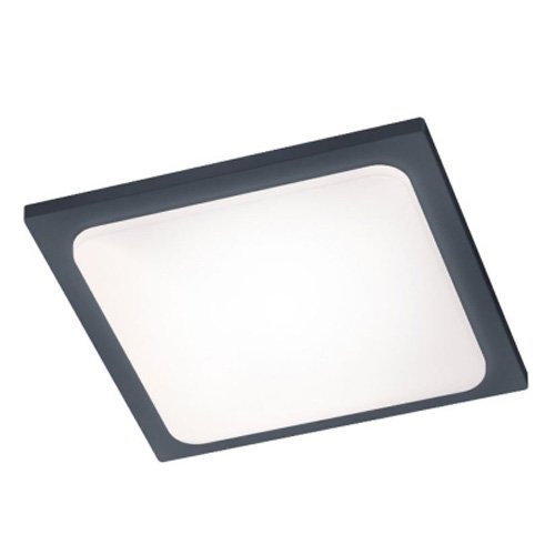 Lampa Sufitowa Zewnętrzny LED - 3000K - 16W - 2000 Lumen - IP54 - Trave - Antracyt