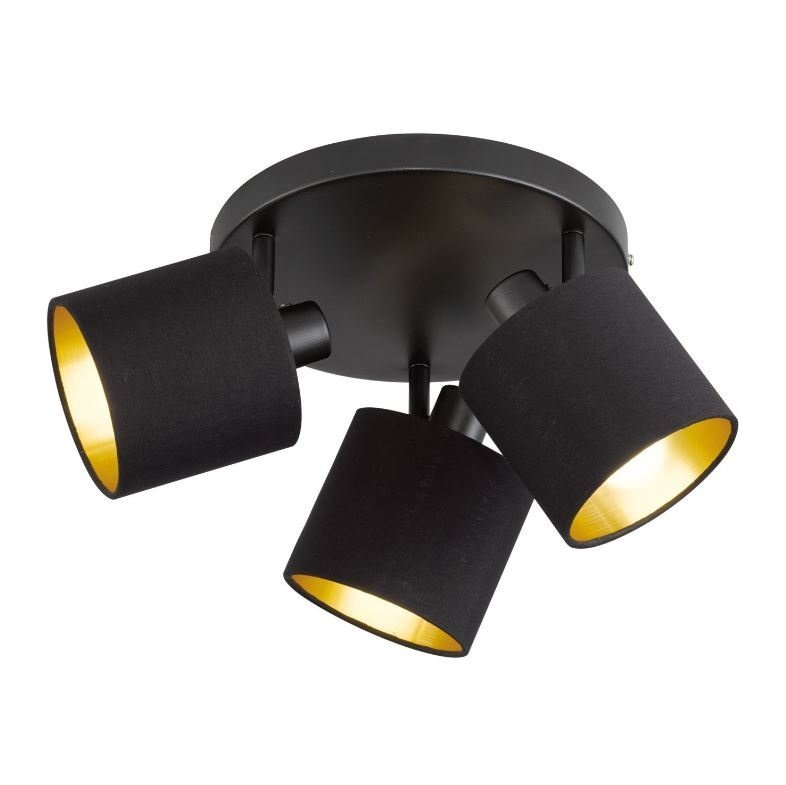 LED Plafondspot Tommy Trio - Kantelbaar - E14 fitting - Zwart