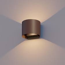 Calex LED Wandleuchte Außen - Beidseitig - 7W - 3000K - IP54 - Rost