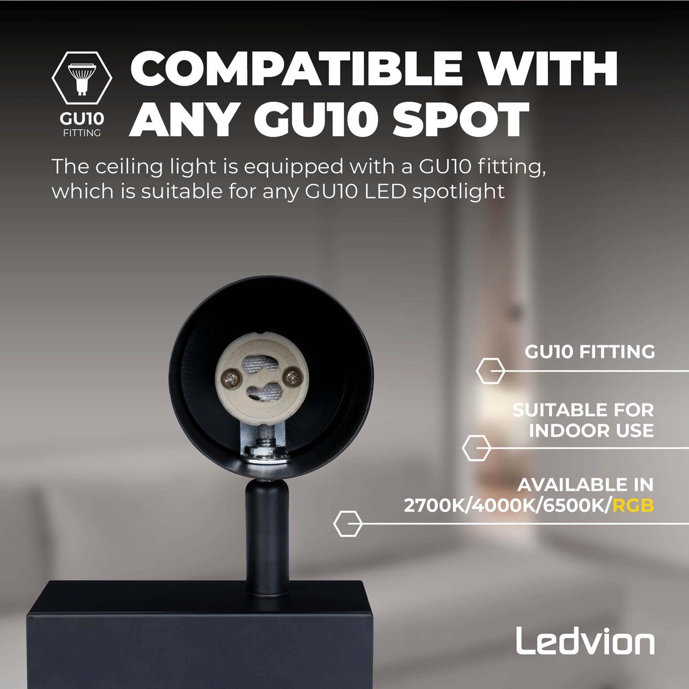 Ledvion Smart RGB CCT E14 LED Lampe - Wifi - Dimmbar - 5W - 6 Stück