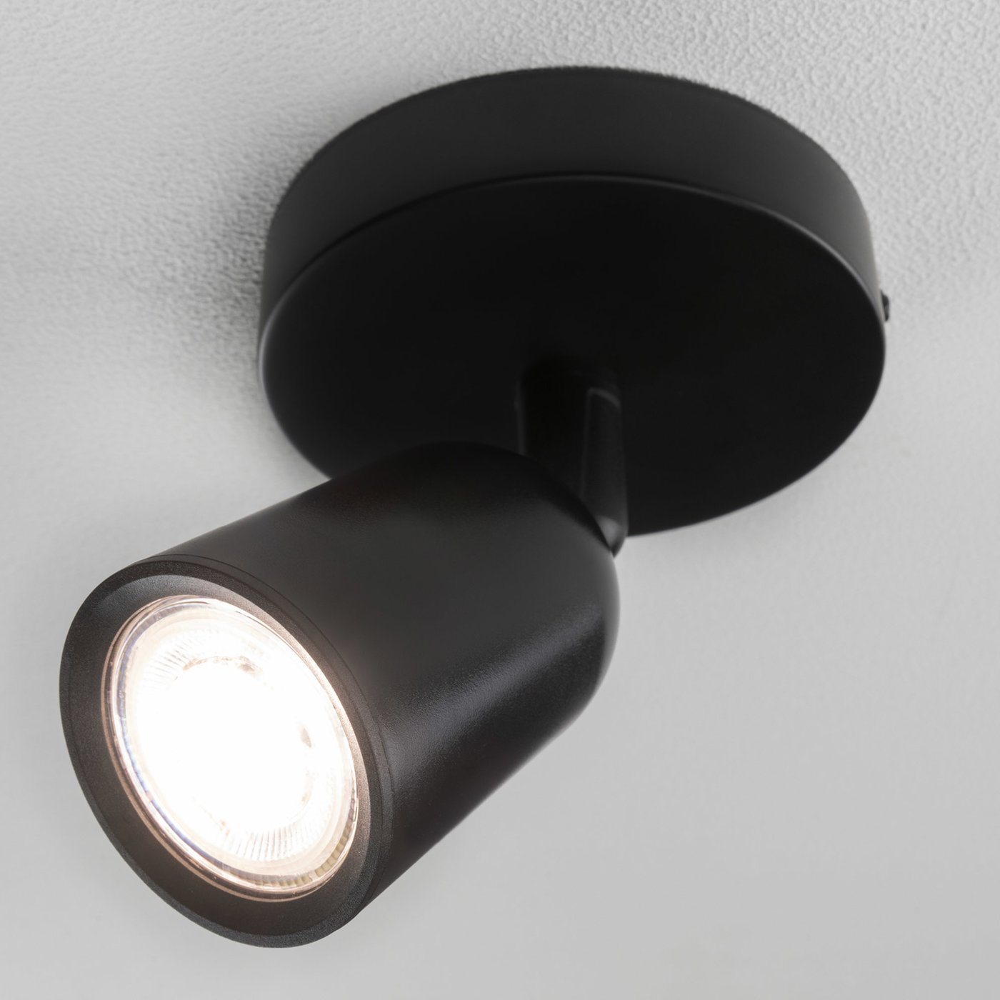 Reflektory sufitowe LED Locaste - Uchylna - żarówka GU10 - Czarna