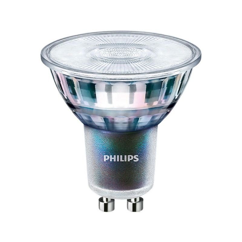 Philips Ściemnialna Żarówka LED GU10 - 3,9W - 4000K - 300 Lumenów - Przezroczysty