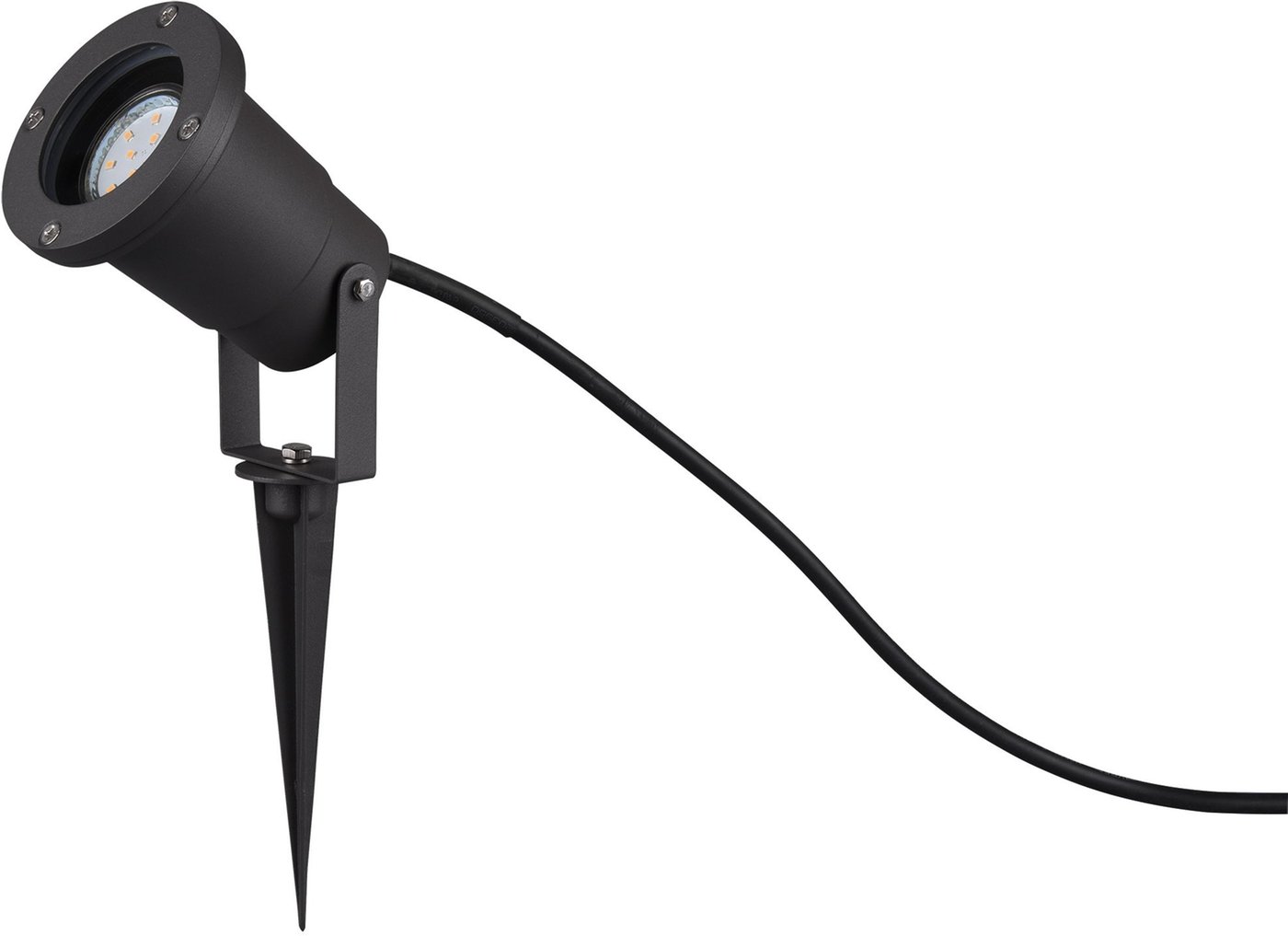 LED Gartenstrahler – IP65 – Aluminiumguss – GU10 Fassung – Schwarz