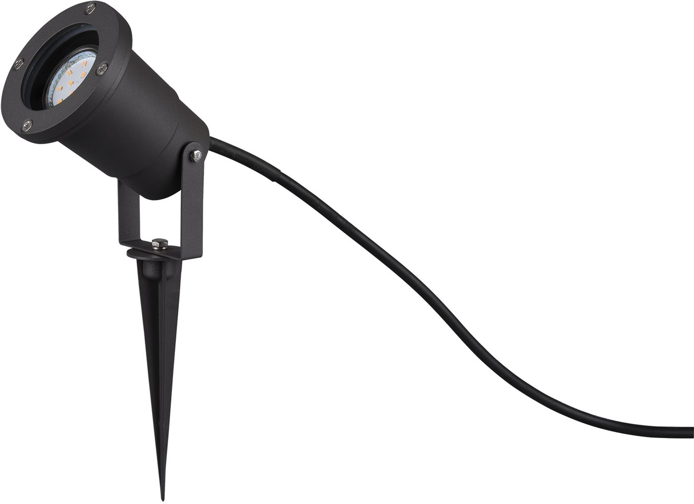 Reflektor Ogrodowy LED - IP65 - Gniazdo GU10 - Czarny