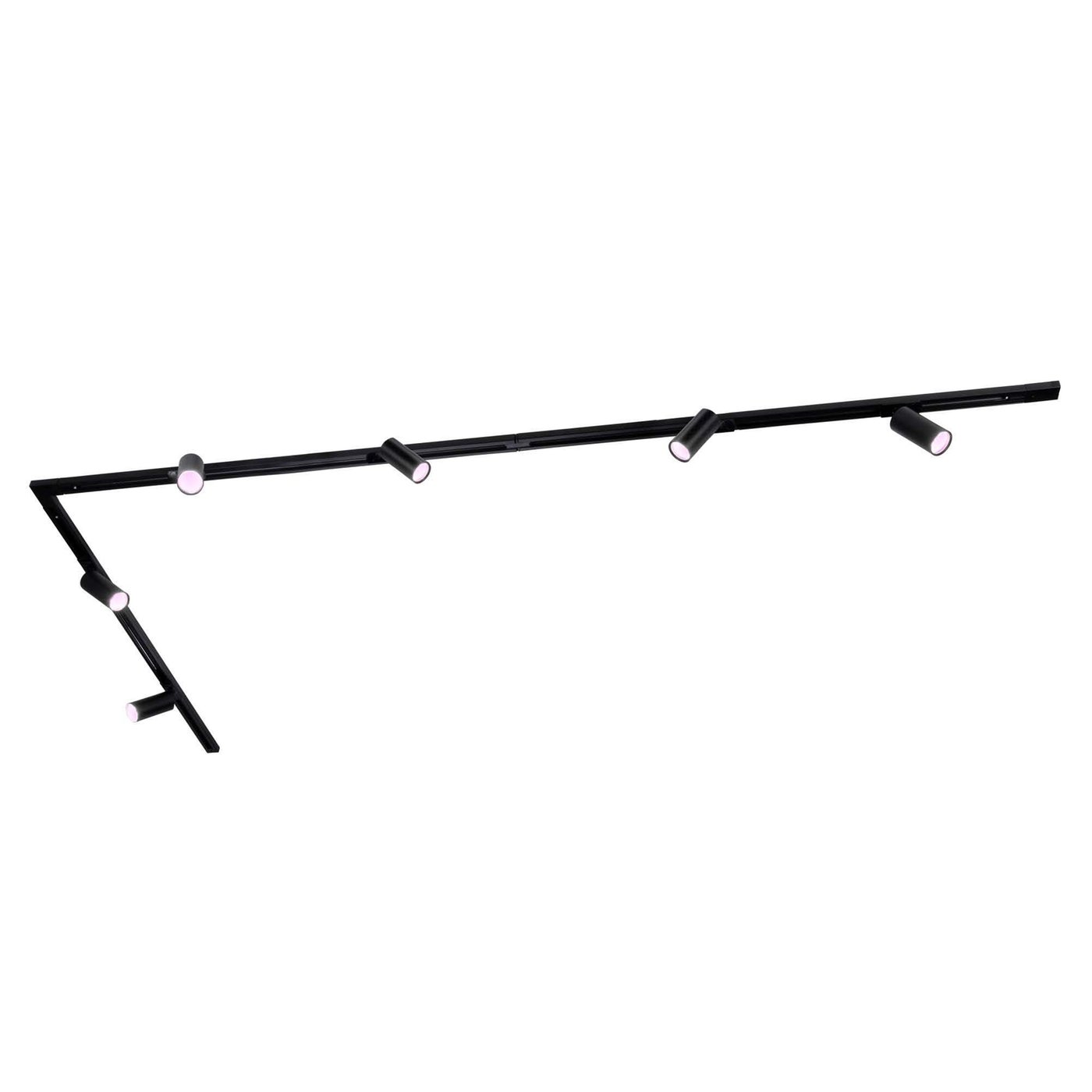 3m Smart LED Schienensystem - 6 Spots - 4.9W - RGB+CCT - Dimmbar - 1 Phasen - Schwarz