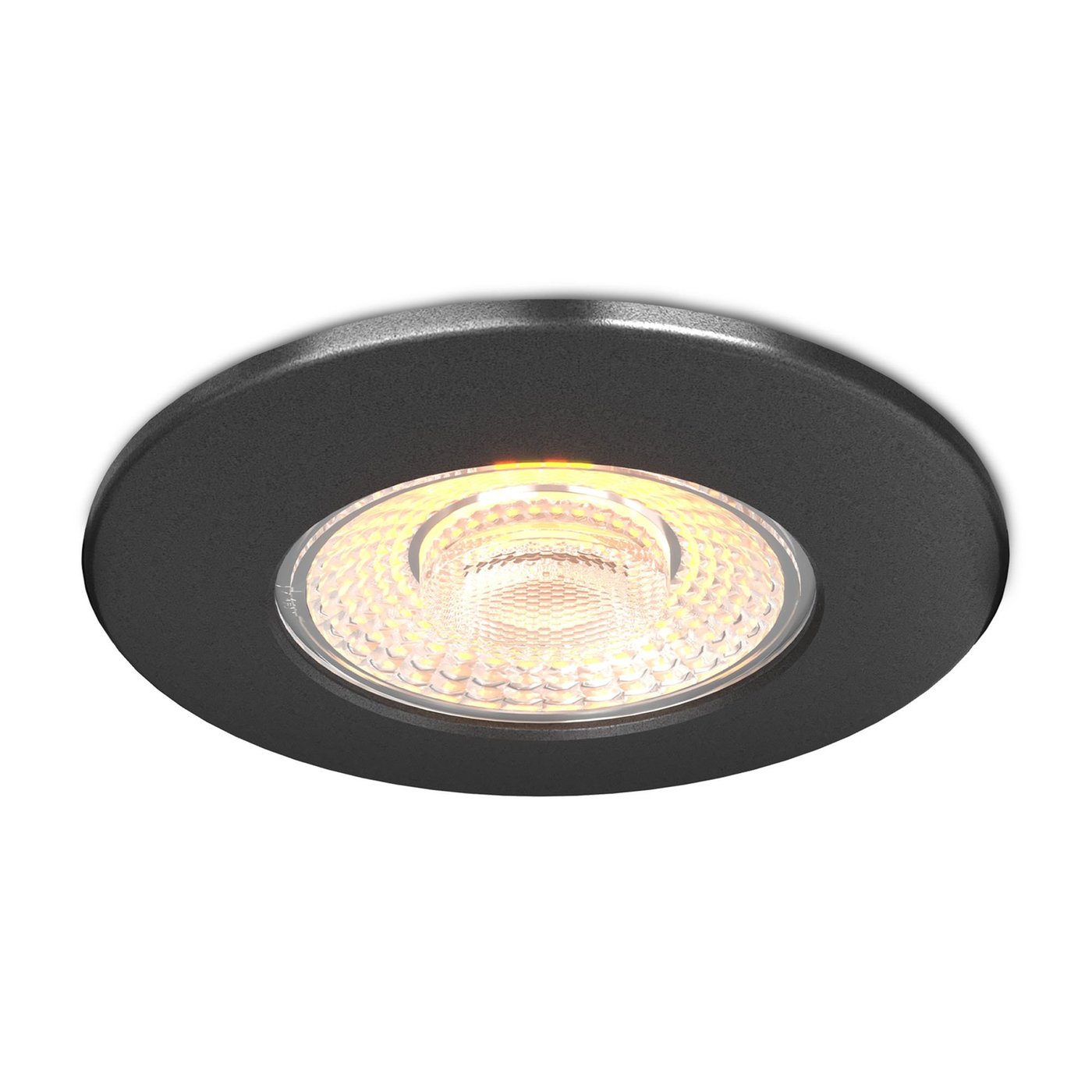 Spot Encastrable LED Noir - Dimmable - IP65 - 5W - CCT - Ø75 mm - 5 ans de garantie - Convient pour la salle de bain