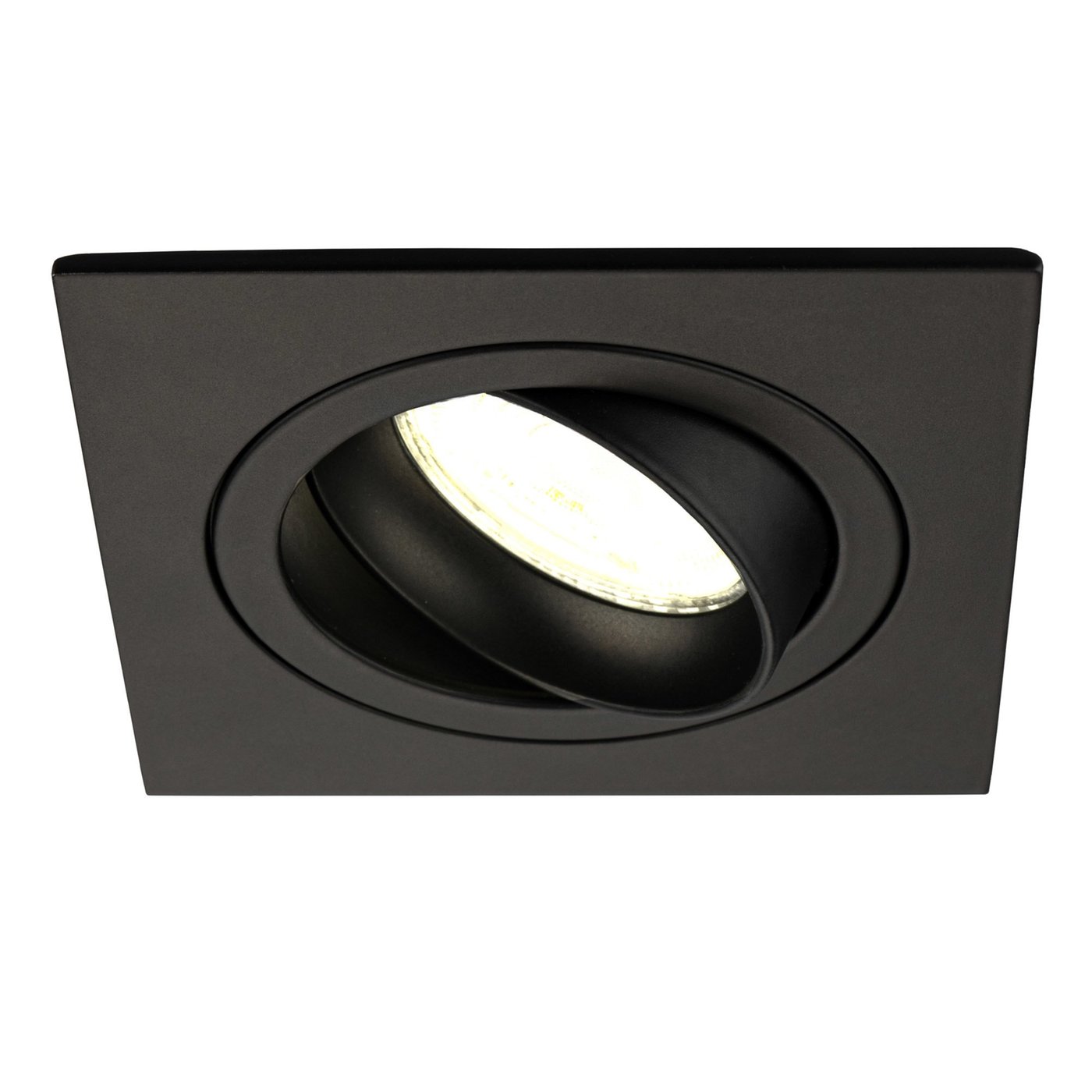 Foco LED Empotrable Negro Regulable - Sevilla - 3W - 4000K - 92mm - Cuadrado