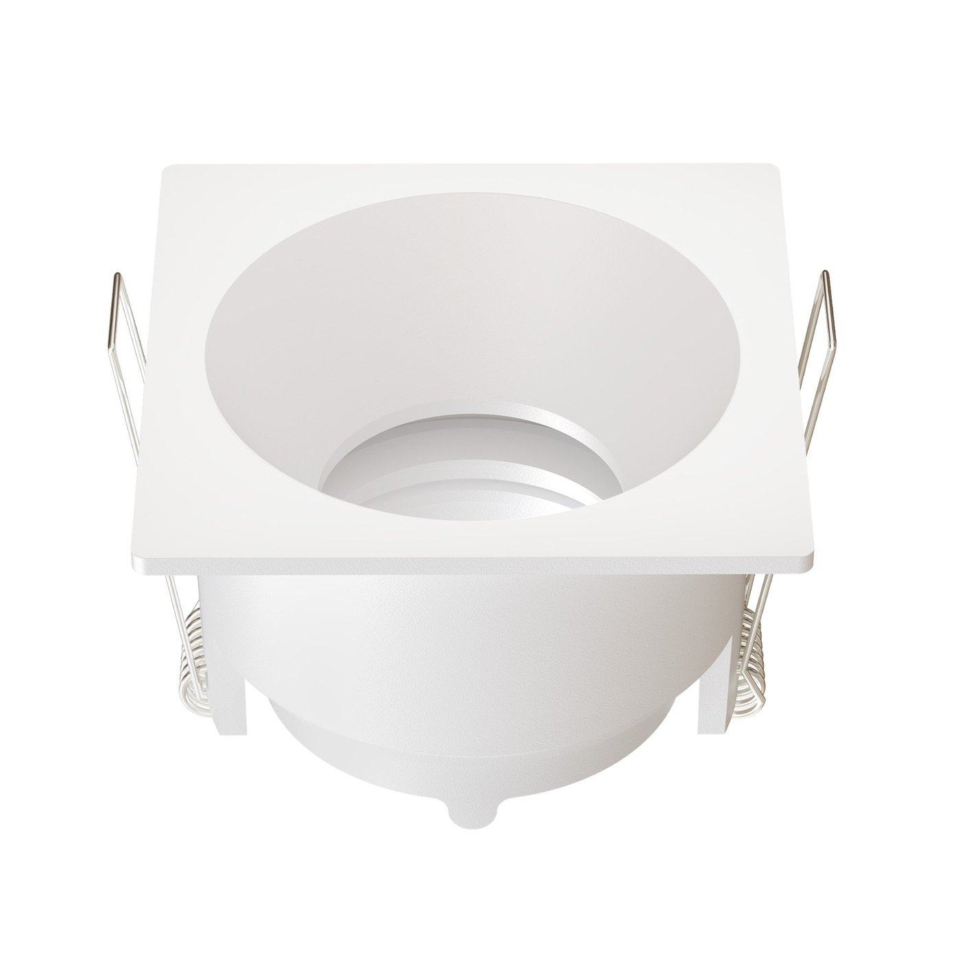 Spot Encastrable LED - Dimmable - Blanc - Carré - Raccord GU10 - 81x81 mm