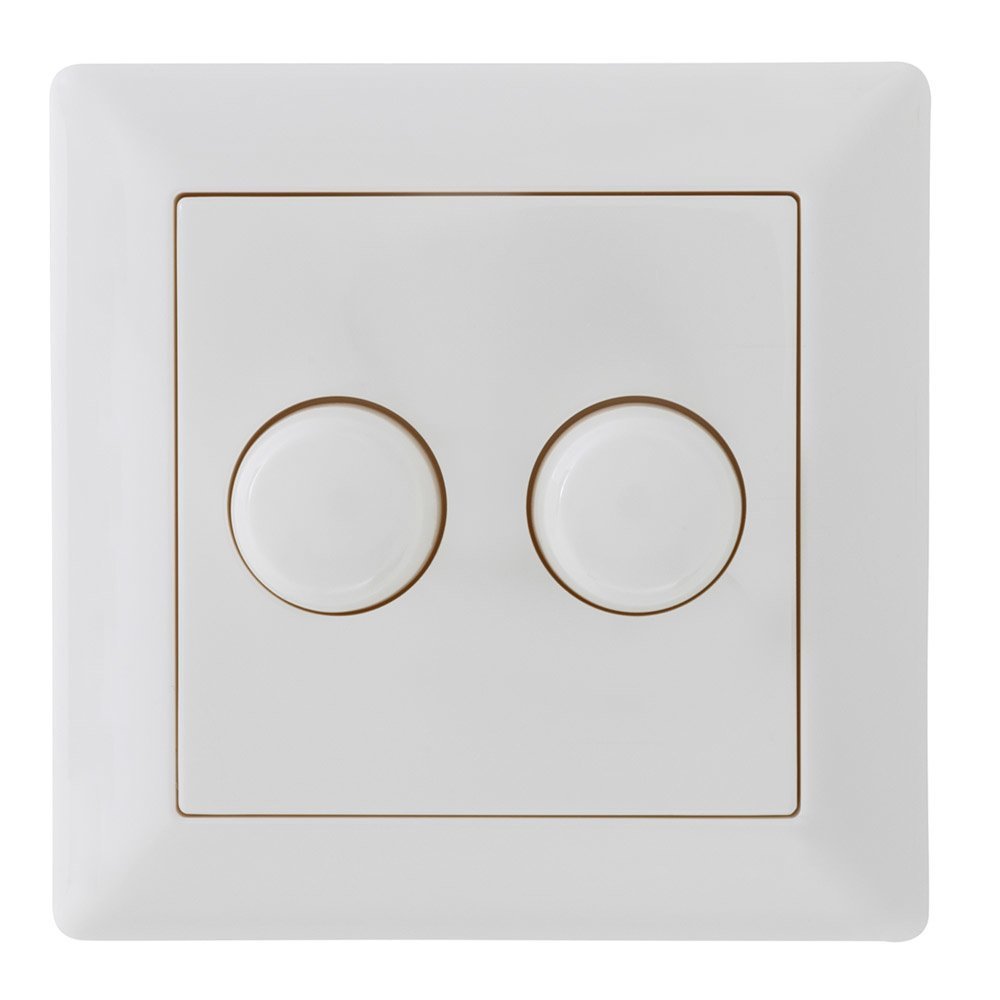 LED DUO dimmerknapp för Gira/Merten/JUNG