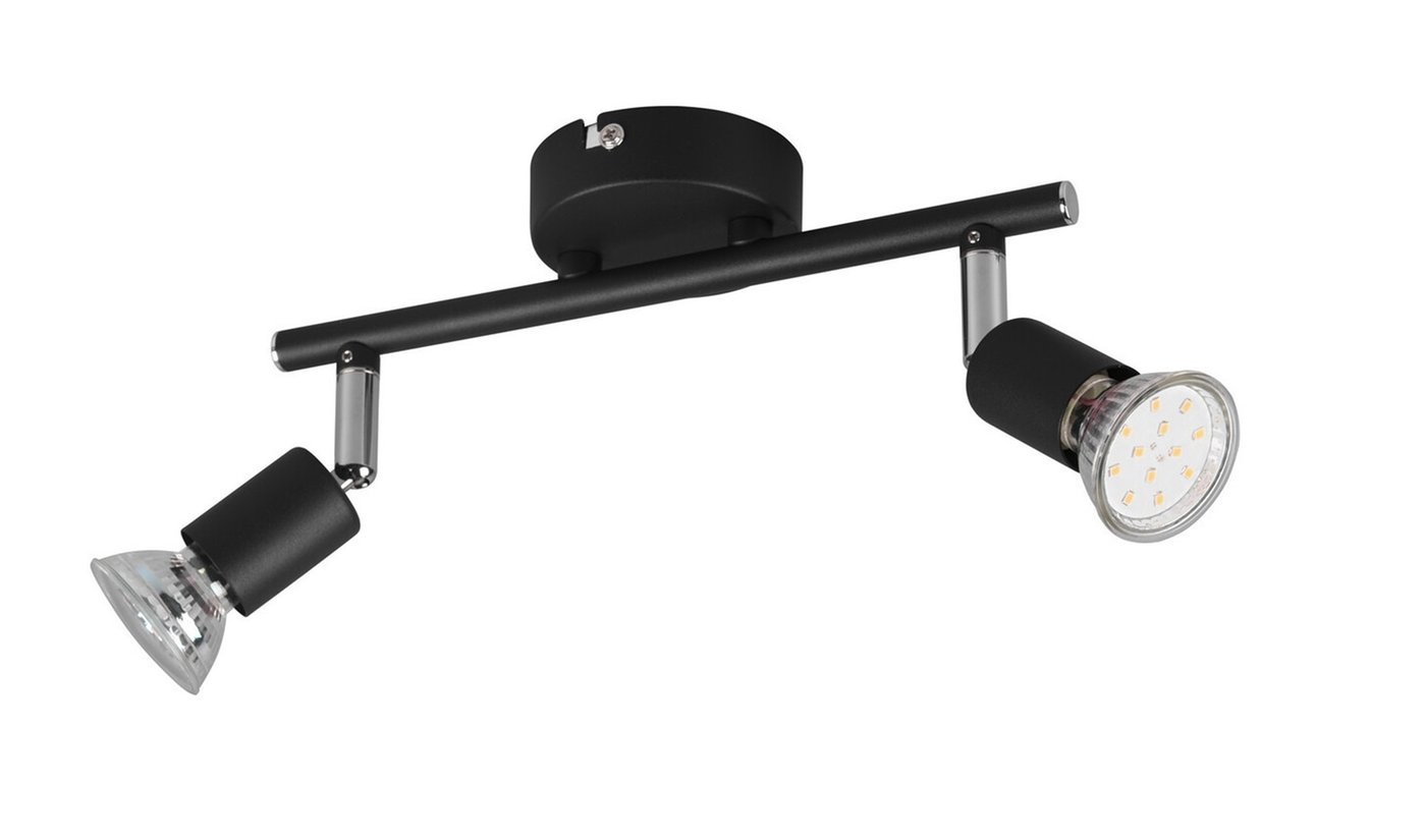 Plafon Sufitowa LED Spot Black Duo - Uchylna - Gniazdo GU10 - Montaż Powierzchniowy